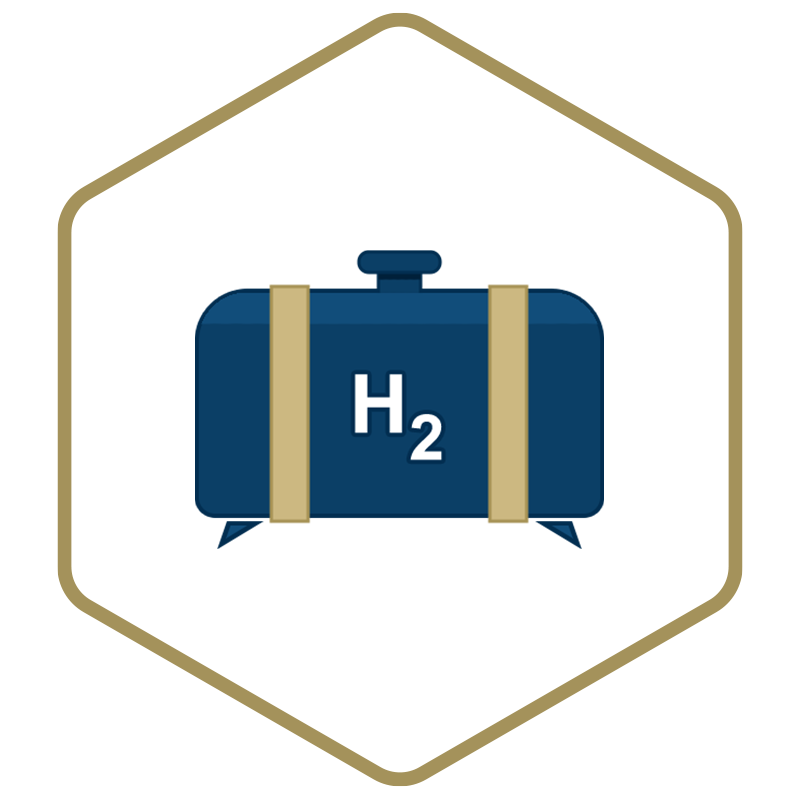 Hydrogen storage icon