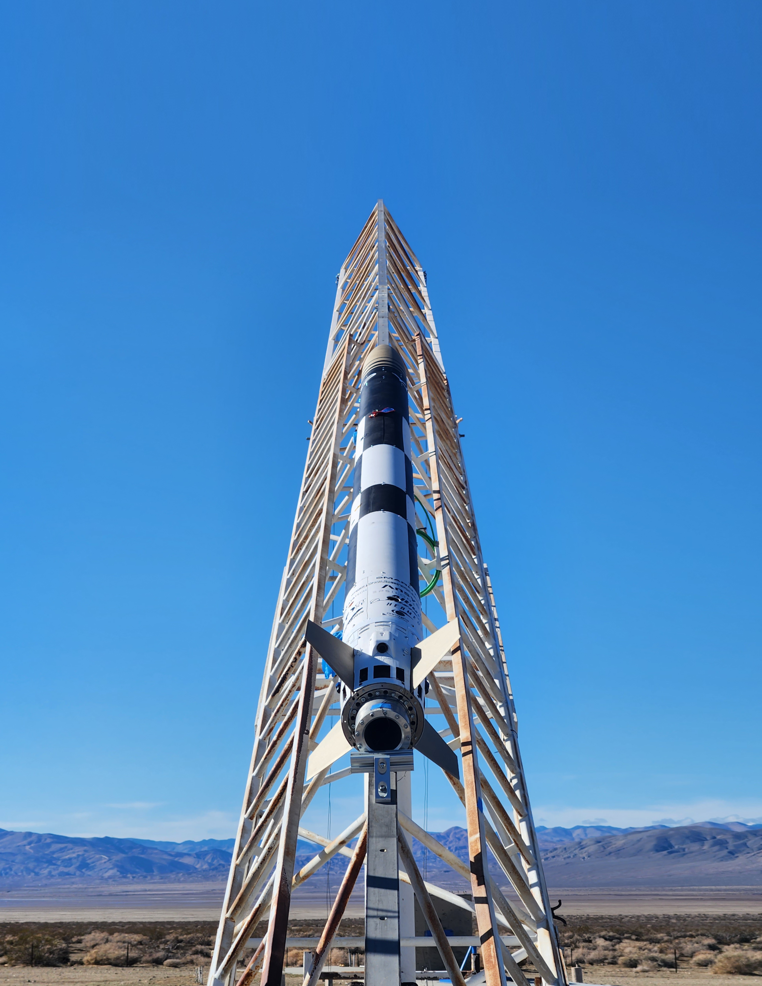 Rocket launch set up as part of Georgia Tech research