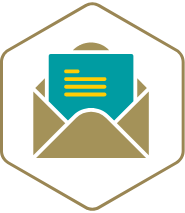 graphic showing letter going into envelope