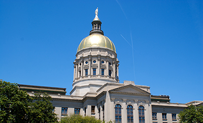 Image-link to Policy. Image of the Georgia State Capitol building.
