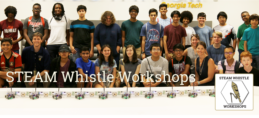 Group photo of high school students and instructors who participated in the 2020 Steam Whistle Workshop summer camp.