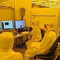 <p>GT Researchers training on the Elionix E-Beam System in the IEN cleanroom, Marcus Nanotechnology Building, Atlanta Campus.</p>