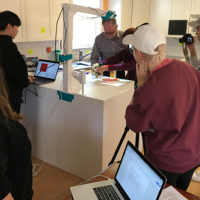 <p>Students and MCI Fellows design elements of a therapeutic kitchen for the MCI Empowerment Program</p>